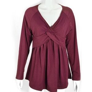 Women's Plus-Size Maternity V-neck Top